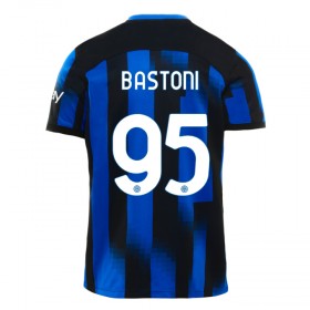 Inter Milan Bastoni 95 Børn Hjemme 2023-24 - Fodboldtrøjer (S/S)
